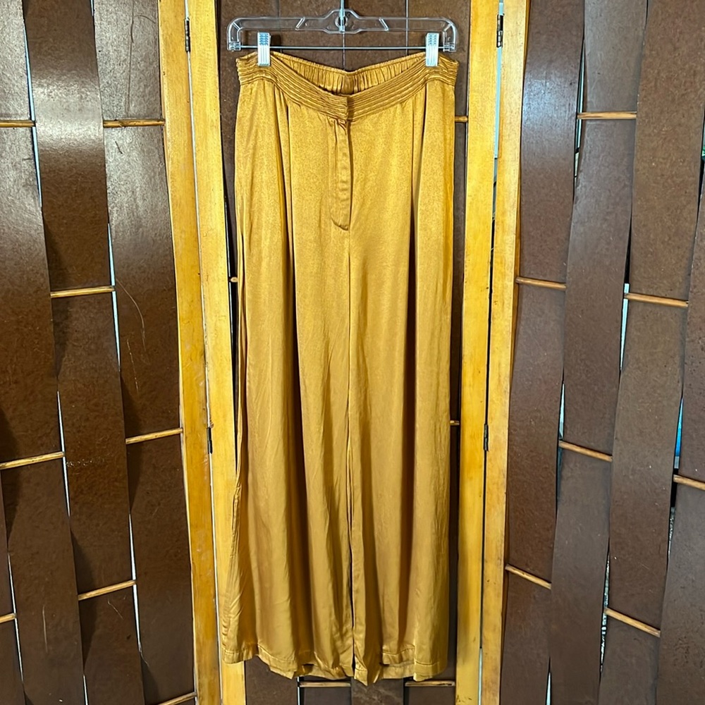 Johnny Was workshop satin pants.
